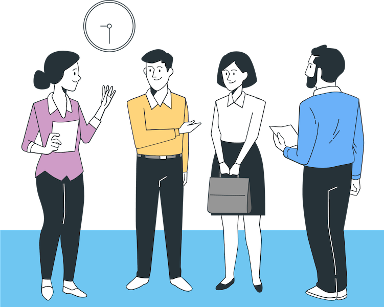 Illustrazione di servizi accessibili per aziende